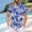 Blue#13, variant on Summer Hawaiian Shirts for Men Oversized Lapel Button Down T Shirts Tops Men's Casual Tropicals Printed Turndown Plus Size Lightweight Breathable Comfy Vacation Tee Shirt