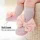 thumbnail image 4 of Calcetines deportivos para bebé con bonito lazo, calcetines de suelo antideslizantes para niños pequeños de 2 piezas, adecuados para recién nacidos/bebés/niños pequeños, 4 of 5