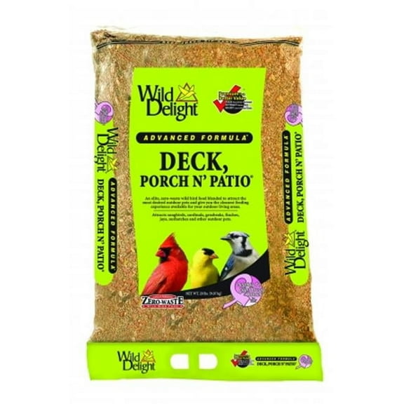 D&D Commodities Wild Delight Deck, Porch N Patio Wild Bird Food 20 Pound 374200