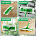 thumbnail image 5 of Heavy Duty Dry Sweeping Cloths for Sweeper Mop, Microfiber Duster Mop Pads Refills for Hardwood Floor Dust and Hair,Disposable, Unscented,60 Count, 5 of 7