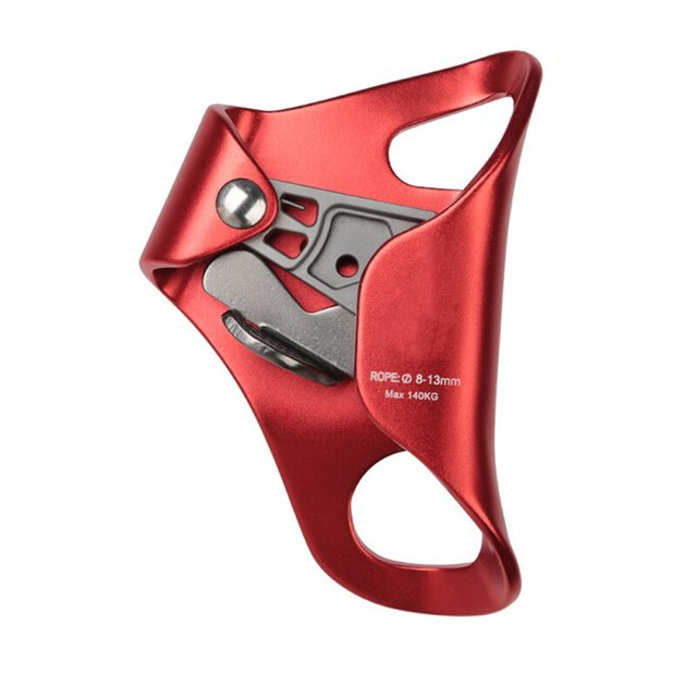 Soidarity Pecho Ascender Heavy Duty Profesional Reutilizable Deporte al aire libre Montañismo Cueva Exploración Ascenders Equipment Escalada Rojo Soidarity OD022233-04