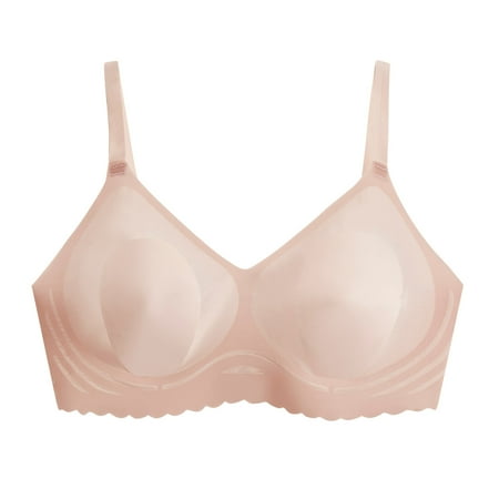 

LBECLEY Womens Lingerie Comfort Lift Bras for Women Womens Comfortable Lightly Lined V Neck Bra Push Up Bras for Women Bra Pack Underwear Women Pink Xxl