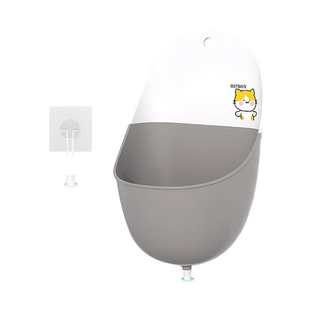 Urinario de piezaza para dibujos animados fácil de limpiar, orinal colgante para para al , GRIS CUTICAT Orinal para colgar en la pared