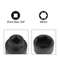 thumbnail image 3 of Uxcell 3/4" Drive 46mm 6-Point CR-MO Steel Shallow Impact Socket, 3 of 5
