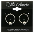 thumbnail image 2 of Mi Amore Post-Earrings Silver-Tone, 2 of 2
