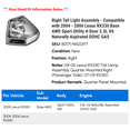 thumbnail image 2 of Right Tail Light Assembly - Compatible with 2004 - 2006 RX330 Base AWD Sport Utility 4-Door 3.3L V6 Naturally Aspirated DOHC GAS 2005, 2 of 2