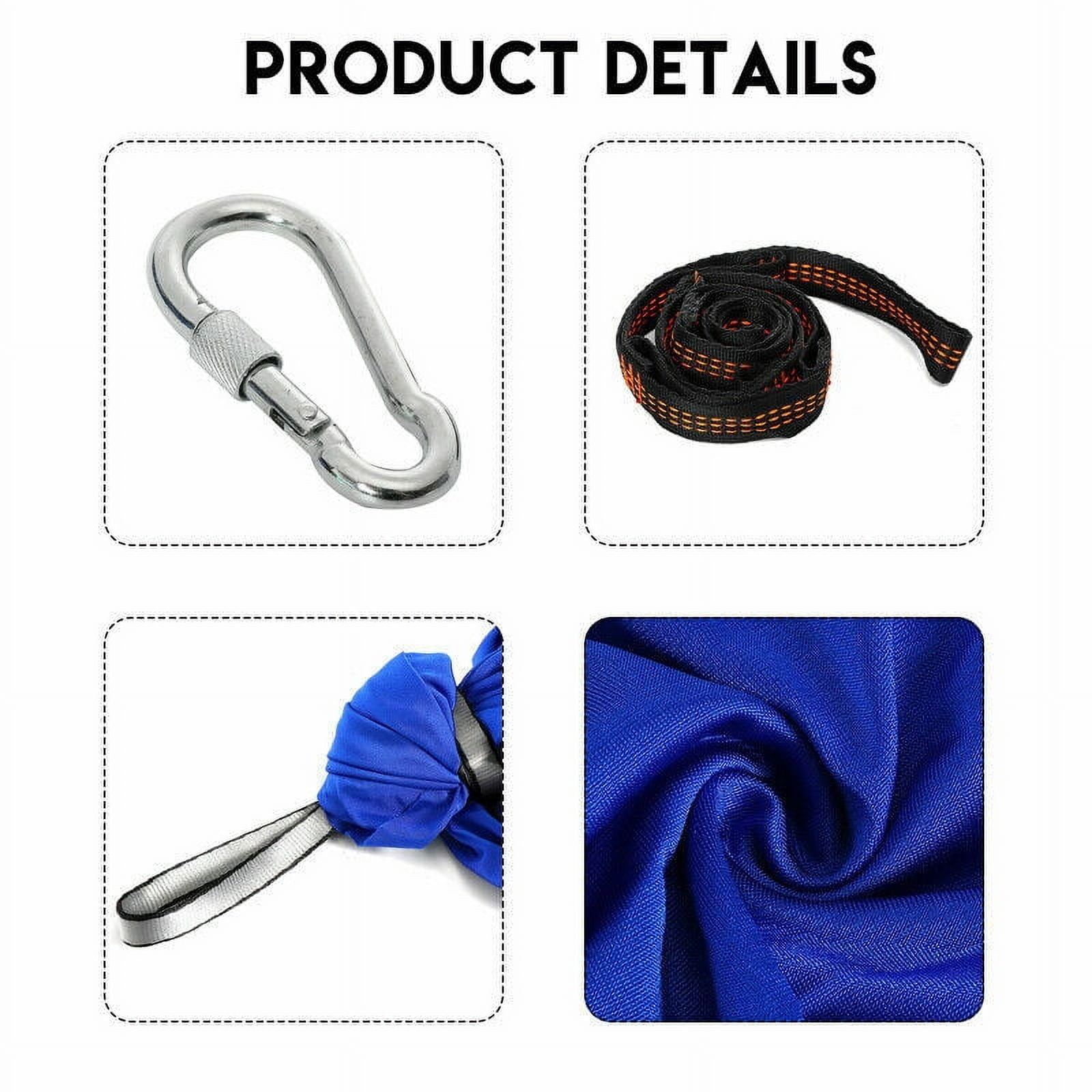 WEISIPU Kids Hammock - Small Camping Hammock, Kids Camping Gear w/Tree Straps and Carabiners for Indoor/Outdoor Use Therapy Kids Autism ADHD Sensory Swing Sling