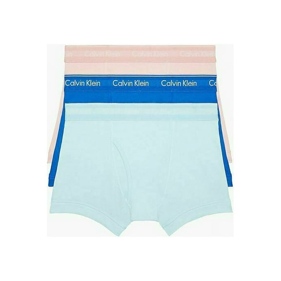 Calvin Klein 3 pack Men Underwear Classics Fit Cotton Boxer Brief Blue Pink