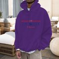thumbnail image 2 of VBARHMQRT Plus Size Sweatshirt Men's Fashion Casual Part 3D Print Long Sleeve Drawstring Hooded Sweater Tops, 2 of 4