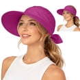thumbnail image 5 of Breezora 2 in 1 Womens Sun Visor Sun Hat Zipper Off Ponytail Friendly Lightweight Summer Cap, 5 of 9