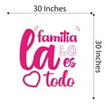 thumbnail image 4 of Spanish Wall Decals for Family Living Room - La familia lo es todo Family is Everything Quote Lettering Home Wall Sticker - Size: 30 In x 30 In, 4 of 5