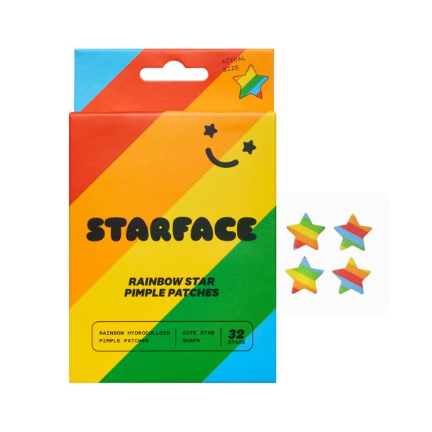 Hidrocoloide Pimple Patches Starface Rainbow Stars, 32 unidades