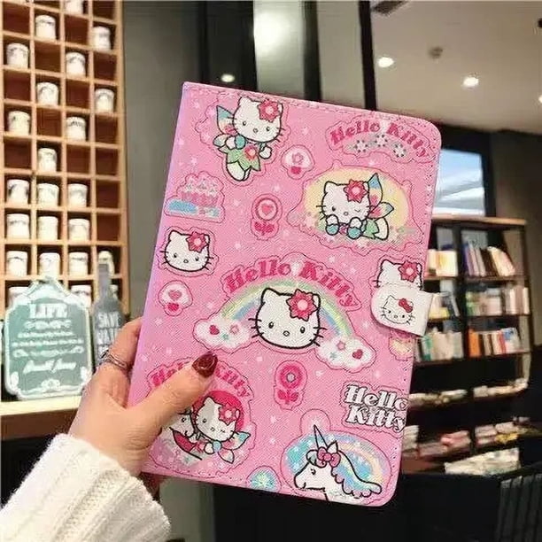 Sanrio-funda Kawaii Hello Kitty para iPad 7/8/9th Gen 10,2 Air 1 2 2017 2018 9,7, funda protectora de silicona para iPad Pro Mini 5 4 10,9