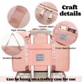 thumbnail image 4 of 20L Travel Duffle Bag with Luggage Handle Sleeve - Water-Resistant for Airport & Getaways, Pink., 4 of 10