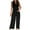 Black, variant on Buigttklop Pants for Women 2024 New Women'S V-Neck Spring/Summer Elegant Solid Color Jumpsuit Pants