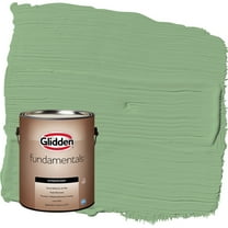 Glidden Fundamentals Pear Cactus / Green Satin Exterior Paint, 1 Gallon