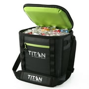 Titan by Arctic Zone 24 Can, 16 Quart Welded Soft Cooler with Waterproof Exterior, Black
