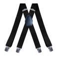 thumbnail image 1 of ICED Clip de cuero negro en forma de X para traje de tirantes 1 pieza negro 125*3,5 cm, 1 of 3