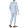 thumbnail image 7 of Adam Baker by Needle & Stitch 12965 Mens 3-Piece Peak Lapel Modern Fit Suit- Light Blue - 52L, 7 of 7