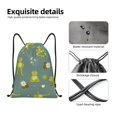 thumbnail image 6 of Bingfone Cute Yoga Frogs Drawstrings Backpacks Bags For Men Women Gym Drawstrings Bag, 6 of 9