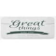 thumbnail image 1 of Saying Kitchen Mat, Modern Inspirational Lettering Thing Take Time Don't Give up Lifestyle, Plush Decorative Kitchen Mat with Non Slip Backing, 47" X 19", Black White, by Ambesonne, 1 of 1