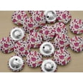 thumbnail image 5 of IBA Indianbeautifulart Pink Flower Watercolor Decorative Buttons For Sewing Crafting&nbsp;Handmade Button Canvas Fabric Buttons 25 Mm Pack Of 50, 5 of 7
