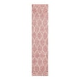 thumbnail image 3 of Unique Loom Trellis Shag Collection Area Rug - Ruby (2' 7" x 12' Runner Light Pink/Ivory), 3 of 12
