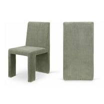 Meridian Furniture Benson Green Microsuede Corduroy Dining Chair (Set of 2)