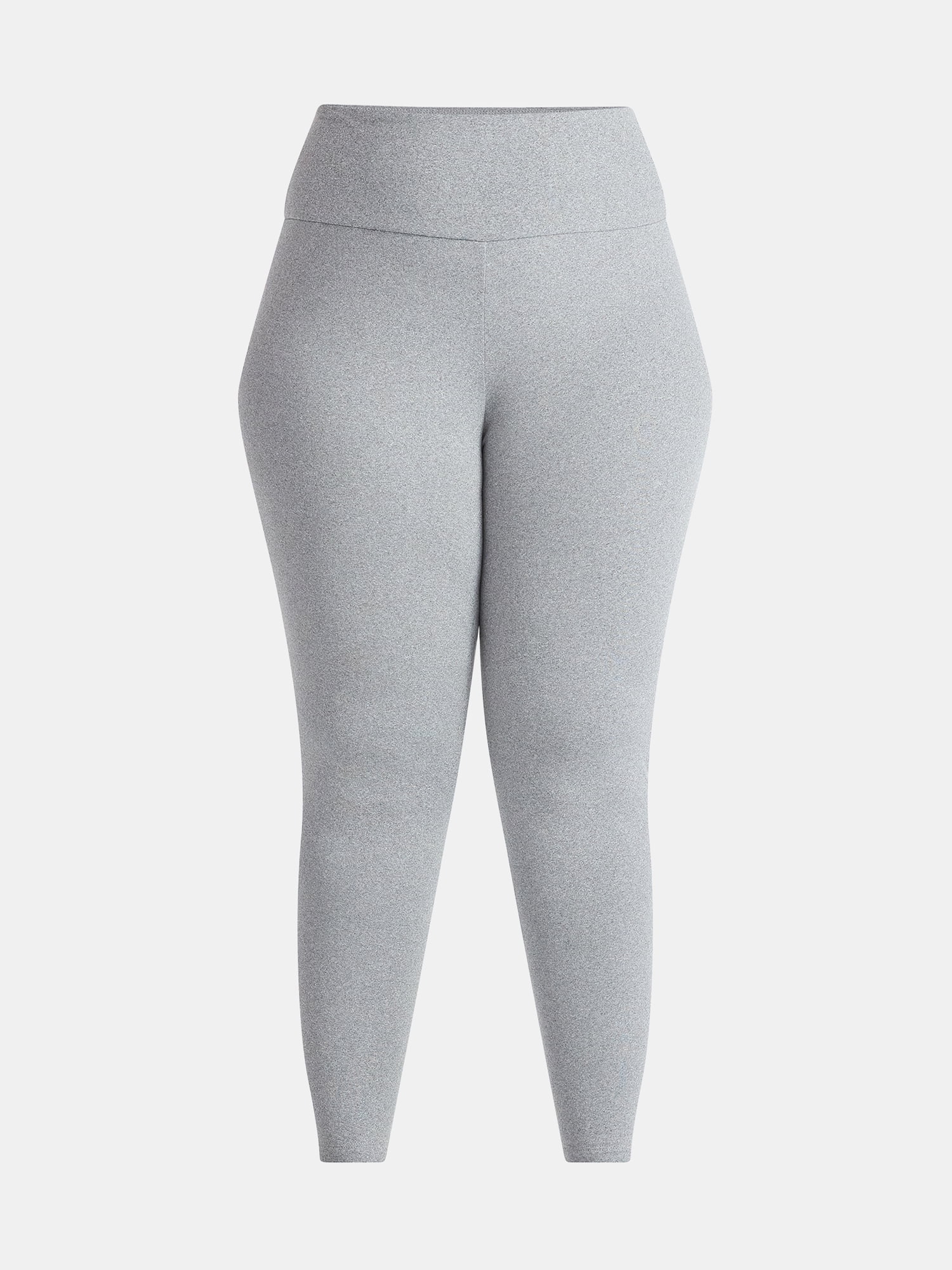Feathers Plus size Women’s Cozy Lightweight Fleece-Lined Stretch Multipack Leggings for Everyday Wear, 7 Pack, Sizes 1X-4X