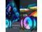 PANO-MOUNTS 120mm RGB Case Fans 12V Infinity Mirror Fan Quiet Gaming PC Computer LED CPU Cooler Chassis Fans With Adjustable Color Controlled By Remote 3-Pack White
