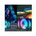 thumbnail image 6 of PANO-MOUNTS 120mm RGB Case Fans 12V Infinity Mirror Fan Quiet Gaming PC Computer LED CPU Cooler Chassis Fans With Adjustable Color Controlled By Remote 3-Pack White, 6 of 6