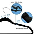 thumbnail image 5 of ACSTEP Velvet Clothes Hangers 40 Pack, Non-Slip Hangers with 360 Rotating Hook, Black, 5 of 7