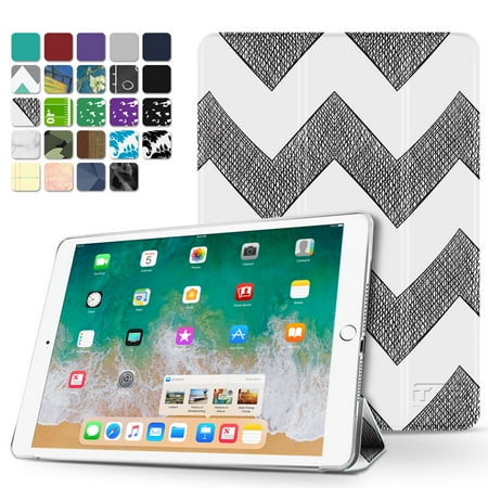 Ipad 2 Case Cover - iPad Air 2 Case - Slim Lightweight Shell Smart Cover Stand, Hard Back Protection with Auto Sleep Wake for Apple iPad Air 2 (Chevron)