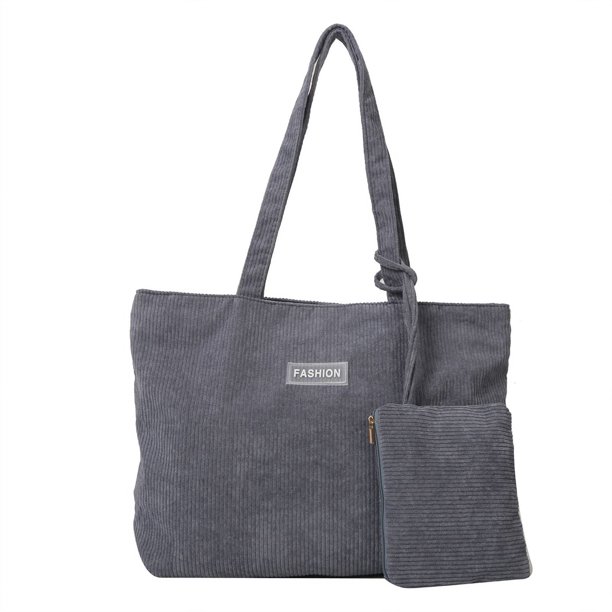 Bolso Mano Pana para Mujer Hombro Invierno Con Monedero Hobo (oscuro)