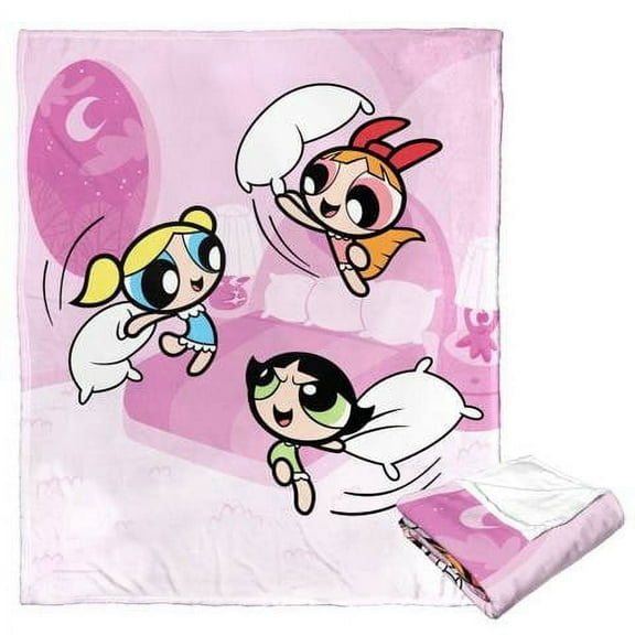 Powerpuff Girls Entertainment Cartoon Network's Silk Touch Throw Blanket for Kids, 50 x 60 inches