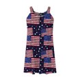 thumbnail image 4 of SMihono Robe Maxi Bohème d'Été pour Femmes Grande Taille Robes de Plage Femmes Aguichant Hawaïenne Tropicale Imprimée Sans Manches à Bretelles Robe Mini d'Été Ample Confortable Robe Bohème de Plage Robe Évasée de Plage, 4 of 5