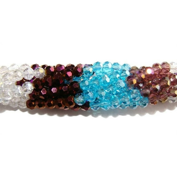 4mm 14.5" Blue Burgundy Clear Purple Glass Faceted Round Beads Genuine Gemstone Natural Jewelry Making