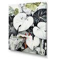 thumbnail image 2 of Designart "Monochromatic Serenity In Botanical Minimalism" Plants Canvas Prints, 2 of 7