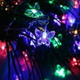 thumbnail image 6 of Crystal Butterfly LED Solar Fairy String Lights Christmas Waterproof New Year Solar LED Lights Garland Garden Wedding Decoration (Butterfly RGB,6.5M 30LEDs), 6 of 6