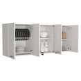 thumbnail image 5 of Olimpo 150 Wall Double Door Cabinet With Glass, Four Interior Shelves, Glass Cabinet, 5 of 7