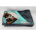 thumbnail image 2 of Carolines Treasures MLM1082TBLT 58 x 36 in. Blue, Tricolor Papillon Soft Travel Blanket with Bag, 2 of 5