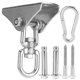 thumbnail image 1 of Gancho, Colgador De Columpio Giratorio, Juegos De Colgadores De Columpio Multifuncionales De Acero Inoxidable De Alta Resistencia, Accesorios De Hardware Para Niños Y Adultos ANGGREK Otros, 1 of 8