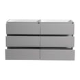 thumbnail image 3 of Fresca Lazzaro 60" Gray Free Standing Double Sink Modern Bathroom Cabinet, 3 of 5