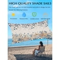 thumbnail image 3 of Coastal Marine Life Sun Shade Sail 14' x 18', Beige Starfish Blue Plant Leaves Linen Rectangle Outdoor Sunshade Canopy, Waterproof UV Block Patio Covers for Garden Yard Beach, 3 of 9