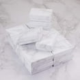 thumbnail image 4 of 20 Pack Rectangle Kraft Jewelry Box 1.96x3.11x1.06 Inches Marble White Cardboard Jewelry Gift Boxes for Valentine's Day Anniversaries Weddings Birthdays, 4 of 8