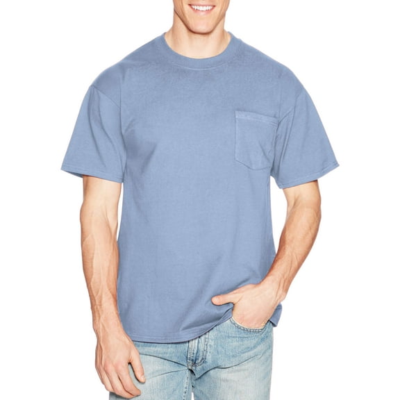 Hanes Men's Premium Beefy-T Short Sleeve T-Shirt With Pocket, Up to Size 3XL