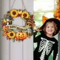 thumbnail image 4 of Uxgjfwu Pumpkin Welcome Sign, Wooden Hanging Decoration for Halloween Festival, Front Door Porch Decor, Fall Thanksgiving Harvest Decor, 4 of 5