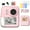 Pink Host+6 Rolls Of Paper, variant on 1080P HD Instant Print Camera with Dual LCD Screens - Portable Instant Photo Printer Includes 32GB Card, Card Reader, Multiple Rolls, Color Pens & Lanyard - USB Rechargeable Lithium