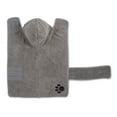 thumbnail image 3 of Bone Dry Gray Embroidered Paw Medium Pet Robe, 3 of 3