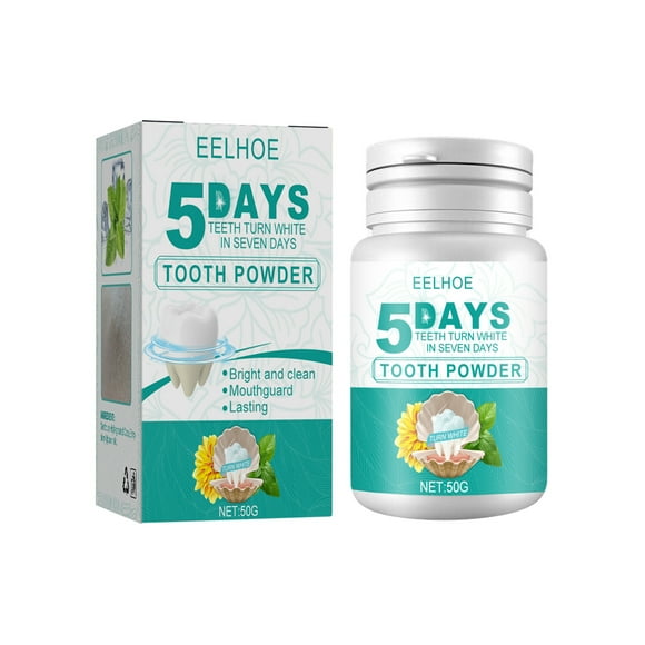 5-day teeth whitening and cleaning powder, removing smoke stains and dirt, refreshing oral plaque, and cleaning teeth